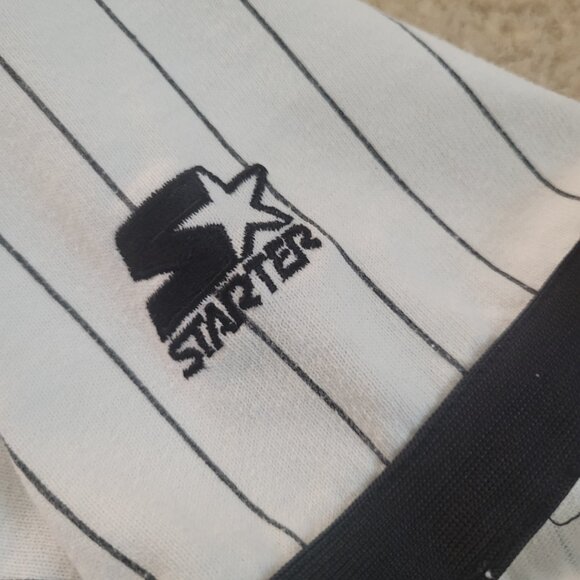 Retro 90s White Sox Jersey by Starter Cooperstown MLB Collection Pinstripe M - Picture 7 of 14